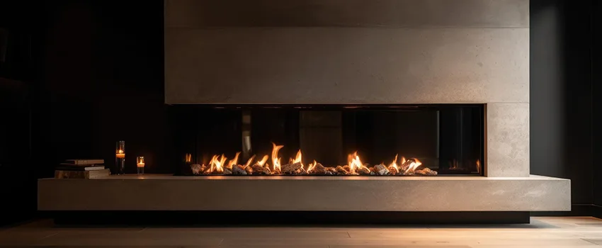 Gas Fireplace Ember Bed Design Services in Fairfax, Virginia