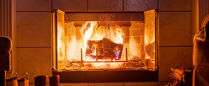 Mendota Hearth Landscape Fireplace Installation in Fairfax, Virginia