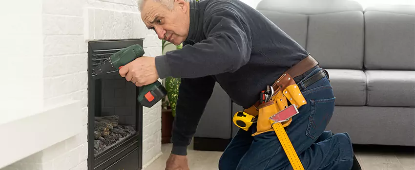 New Indoor Fireplace Installation in Fairfax, Virginia